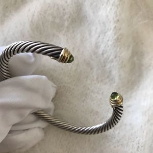 David Yurman Peridot classic cable and 14k gold